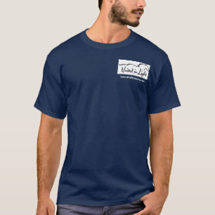 Logotypen beklär med fotoet av riddaren på baksi t-shirt