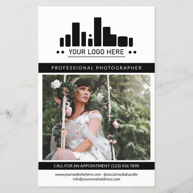 Logotypen Big Photo Black Professionell Photo Flygblad (Framsidan)