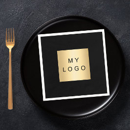 Logotypen Black cafe pub business Pappersservett