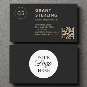 Logotypen Black Guld - minimalistisk Professionell Visitkort