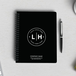 Logotypen Black Personlig Business Anteckningsbok