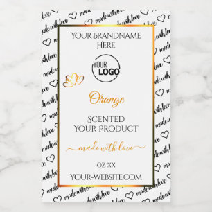 Logotypen Black White Ord Cloud Orange Product Lab Mat Etikett