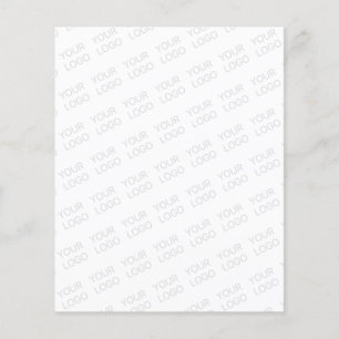 Logotypen blir automatiskt urskarpt och upprepas flygblad