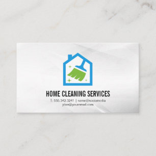 Logotypen Broom House Städning Visitkort