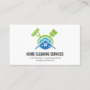 Logotypen Broom Mop Maid Visitkort
