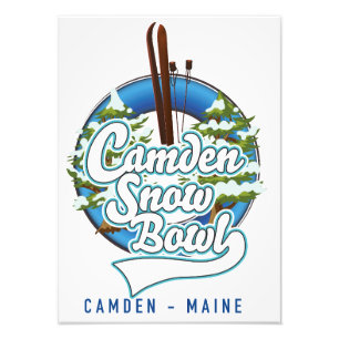 Logotypen Camden Snö Bowl. Fototryck