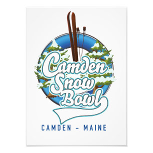 Logotypen Camden Snö Bowl. Fototryck