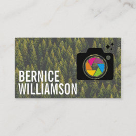 Logotypen Camera Lens | AFFÄRSKORTET SKOGEN Visitkort