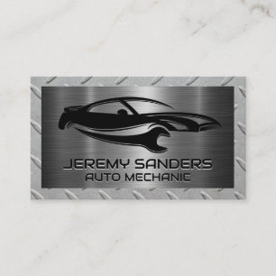 Logotypen Car Wrench   Mekanisk Visitkort