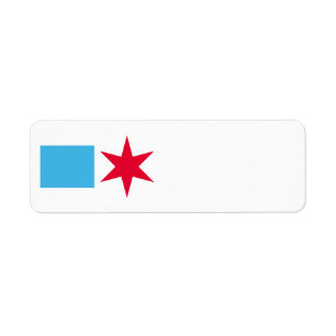 Logotypen Chicago Label Returadress Etikett