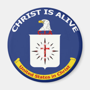 Logotypen CIA "Kristus är vid liv ", Magnet