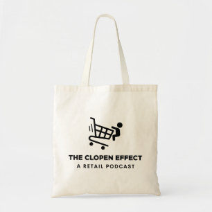 Logotypen Clopen Effect - Black Tygkasse