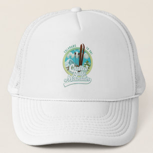 Logotypen CrestButte Mountain Colorado Ski Keps
