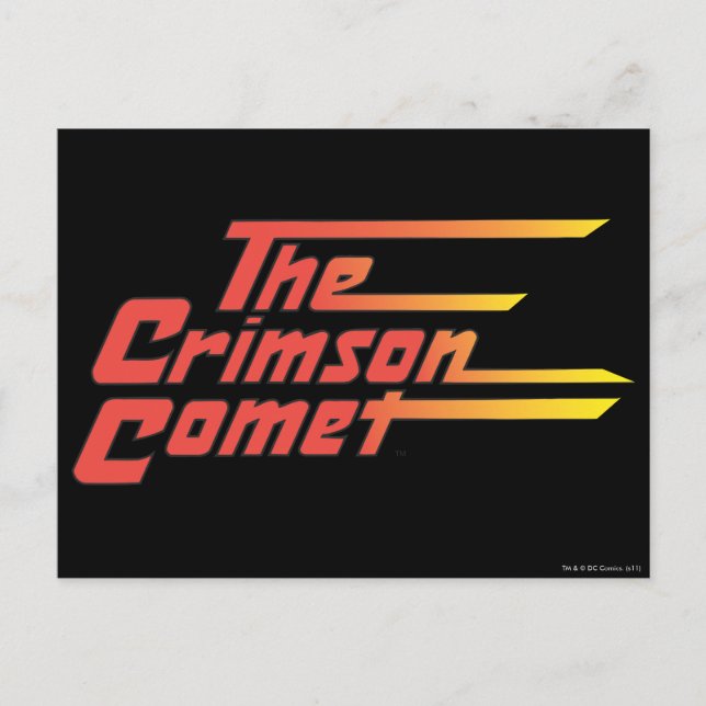 Logotypen Crimson Comet Vykort (Framsida)