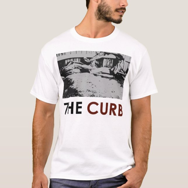 logotypen "Curb 7 Dubbla Sided" Tee Shirt (Framsida)