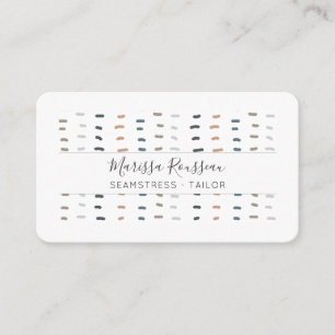 Logotypen Cute Modern Seamstress Tailor Hand Stitc Visitkort