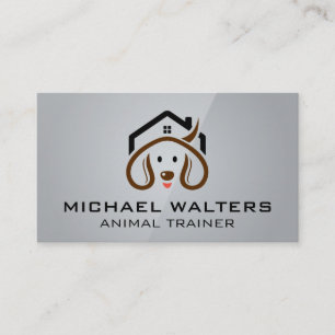 Logotypen Cute Puppy Home Hund Groomer Visitkort
