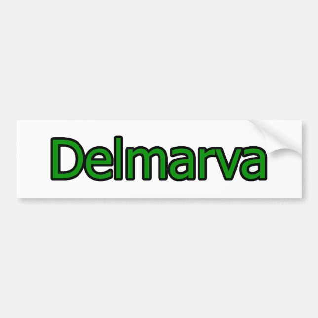 Logotypen Delmarva Text Bildekal (Framsidan)