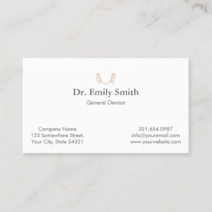 Logotypen Dentist Tooth Tidsbeställning Kort