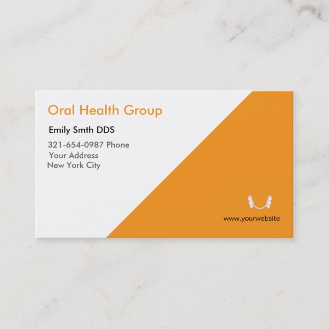Logotypen Dentist Tooth Visitkort (Framsida)