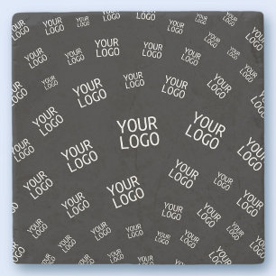 Logotypen Design, Photo eller Business är slumpmäs Stenunderlägg