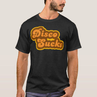 Logotypen Disco Sucks Retro 70s T Shirt