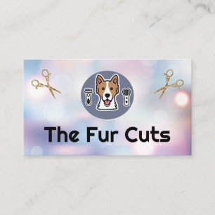 Logotypen Doggy Groomer Saxer Boke Visitkort
