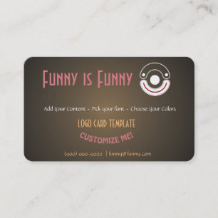 Logotypen Entertainer Comedy Visitkort