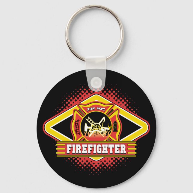 Logotypen Firefighter Nyckelring (Framsida)