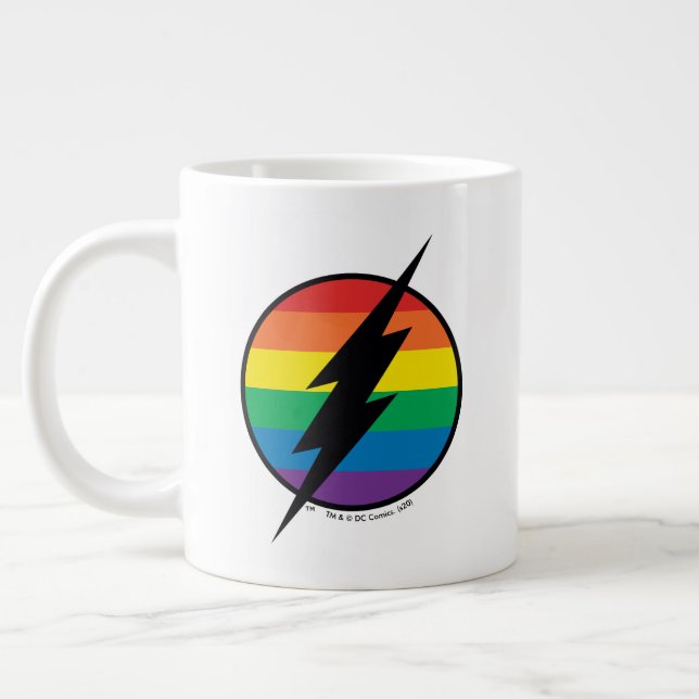 Logotypen Flash Rainbow Jumbo Mugg (Vänster)