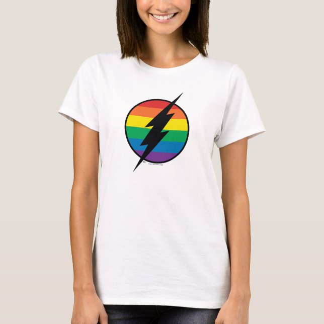Logotypen Flash Rainbow T Shirt (Framsida)