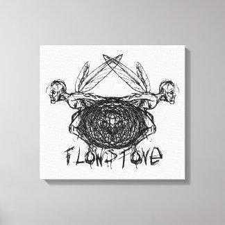 Logotypen Flödesgrafik, pixlar Canvastryck