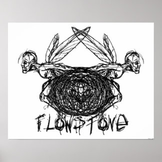 Logotypen Flödesgrafik, pixlar Poster