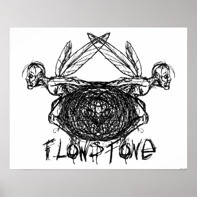 Logotypen Flödesgrafik, pixlar Poster (Framsidan)