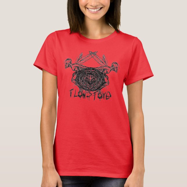 Logotypen Flödesgrafik, pixlar T Shirt (Framsida)