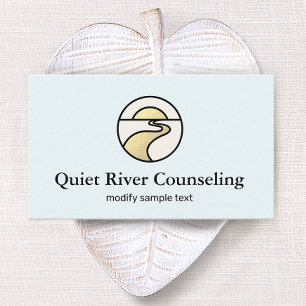 Logotypen för Counseland Winding River Horizon Visitkort