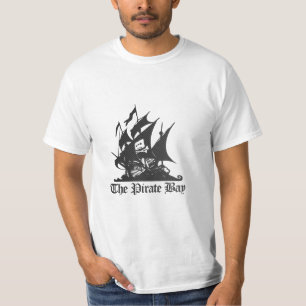 Logotypen för fiber för piratfjärdkol tee
