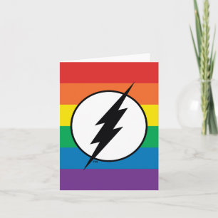 Logotypen för Flash-regnbåge Anteckningskort