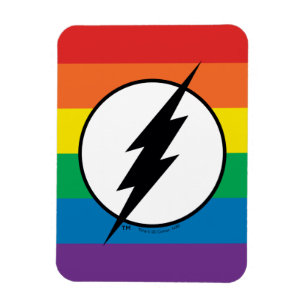 Logotypen för Flash-regnbåge Magnet