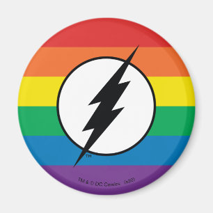 Logotypen för Flash-regnbåge Magnet