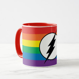 Logotypen för Flash-regnbåge Mugg