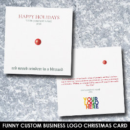 Logotypen för Julrött, Nlied Reindeer Funny Busine