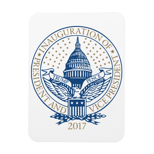 Logotypen för presidentinstallationspennan 2017 magnet (Vertikal)