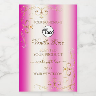 Logotypen för produktetiketter för Luxury Girly Ro Mat Etikett