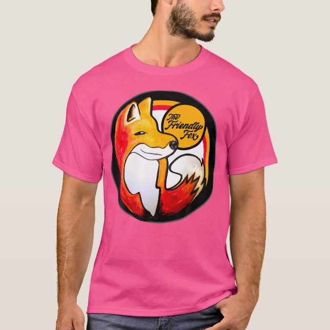 Logotypen Friendly Fox T Shirt (Framsida)