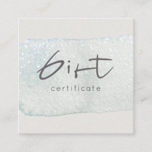 Logotypen Gift-certifikat för penselstenspenseln i Fyrkantigt Visitkort
