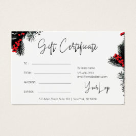 Logotypen Gift Voucher Visitkort