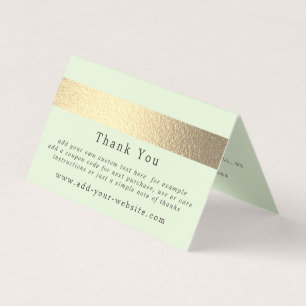 Logotypen Gold Foil Rand - minimalistisk  - tackko Visitkort