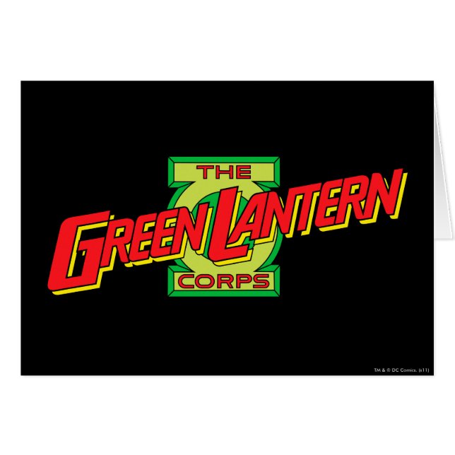 Logotypen Gren Lantern Corps Hälsningskort (Framsidan Horizontal)