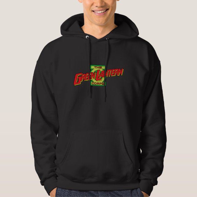Logotypen Gren Lantern Corps Sweatshirt Med Luva (Framsida)